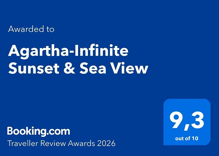 شقة Agartha-infinite Sunset & Sea View Asfendiou